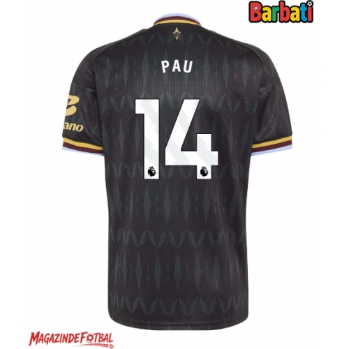Aston Villa Pau Torres #14 Tricou Fotbal Replică 2026-27 Barbati Deplasare Aston Villa Pau Torres #14 Tricou Fotbal Replică 2026-27 Barbati Deplasare